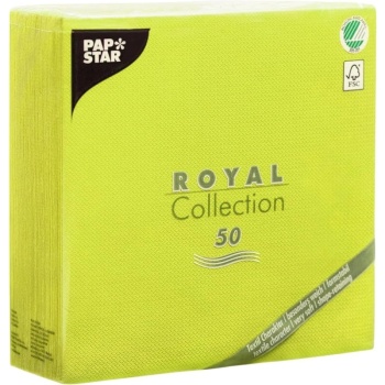 Салфетка 40x40см ROYAL Collection лаймовая, 50шт