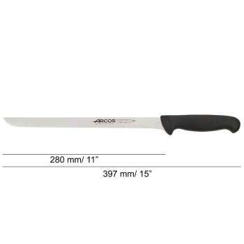 Нож-слайсер 28см для окорока 2900 черный