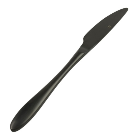 Нож столовый 23.5см Alessi-Black черный матовый цвет PVD покрытие
