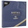 Салфетка 40x40см ROYAL Collection темно-синяя, 20шт
