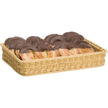 Корзинка для хлебобулочных изделий 40x30x7см бежевый