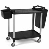 Тележка сервировочная открытая с 2 полками MMFK007 96x53x(h)97см черная