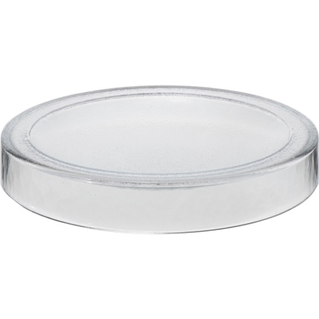 Блюдо-подиум стеклянный Ø30x(h)4см Hollow прозрачный