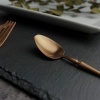 Ложка чайная 15см 1920-Copper медный матовый цвет PVD покрытие