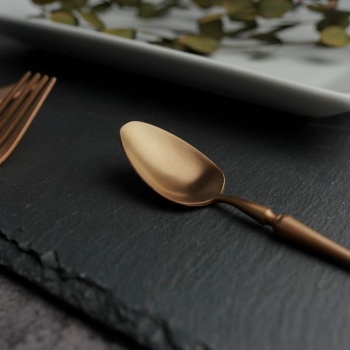 Ложка чайная 15см 1920-Copper медный матовый цвет PVD покрытие