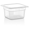 Гастроемкость GN 1/6 176x162x(h)100мм 1.25л матовая (PP) с крышкой