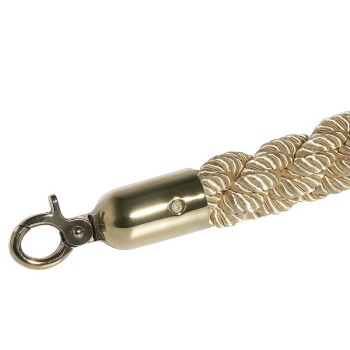 Скрученный канат для ограждения Ø3x150см Contacto золотой