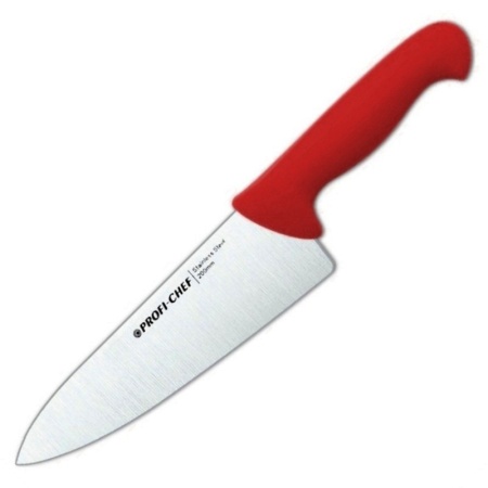 Нож поварской 20см Profi-Chef красный