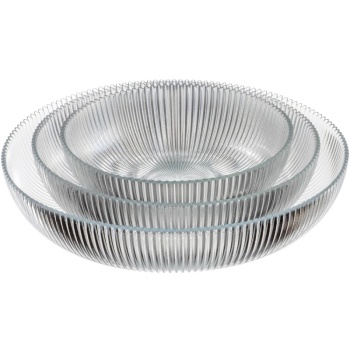 Салатник стеклянный Ø20.5x6см Aria прозрачный