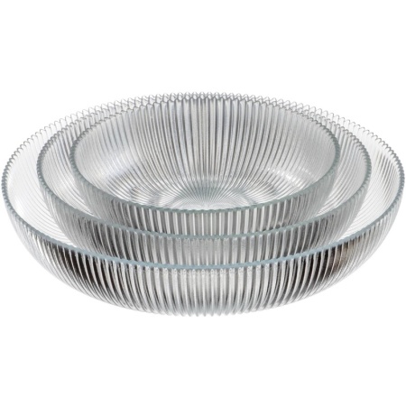 Салатник стеклянный Ø20.5x6см Aria прозрачный