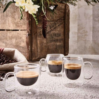 Набор кружек для кофе 75мл BRASILE Thermic Glass, 2шт