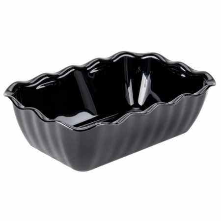 Салатник 2л 26x17.5х(h)8см Cambro черный с волнистым краем