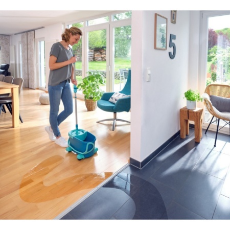Комплект для мытья пола Clean Twist Disc Mop Ergo mobile: щетка-моп, ведро 6л с отжимом