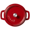 Кокот с крышкой Ø14см 600мл красный
