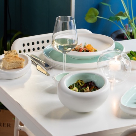 Тарелка глубокая Ø23.5x(h)6см NINFA белая