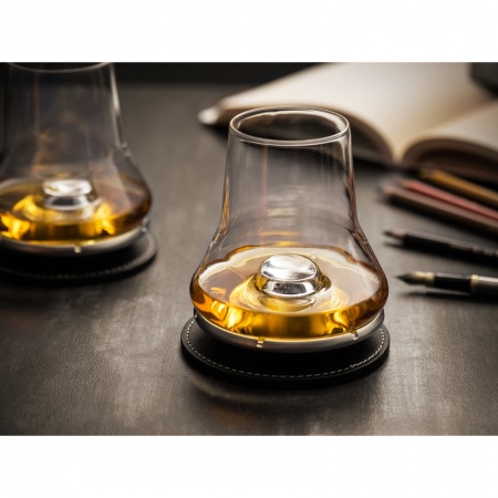 Набор стаканов для дегустации виски на охлаждающей подставке Les Impitoyables, 2шт