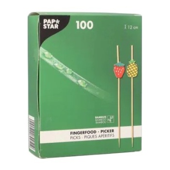 Деко-пика 12см 'Фрукты', 100шт