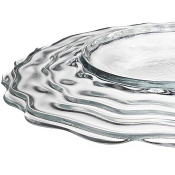 Блюдо стеклянное Ø27x(h)2см Osho прозрачное