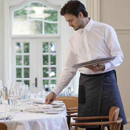 Передник на поясе - модель 30392 - цвет rock cross - 55% хлопок, 45% полиэстер - 360г/м2