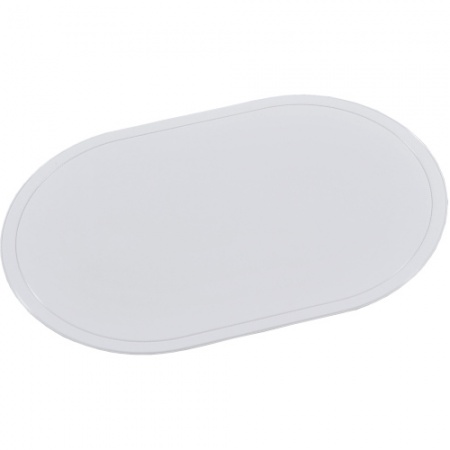 Салфетка под посуду 44x28.5x0.15см белая овальная