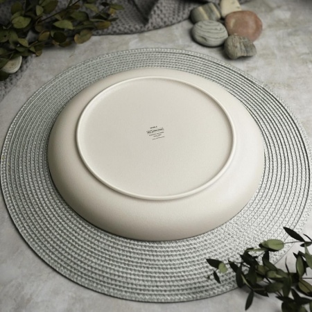 Тарелка с бортом Ø25.5cм NOBLE Fine Plus Light Grey