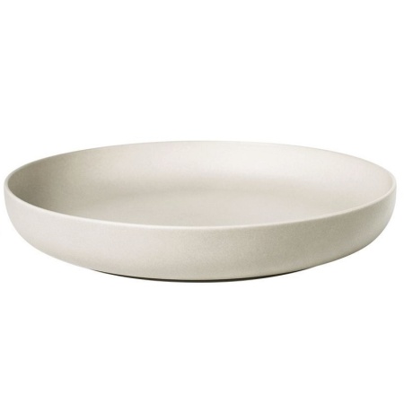 Тарелка глубокая с бортом Ø25cм 1000мл NOBLE Fine Plus Light Grey