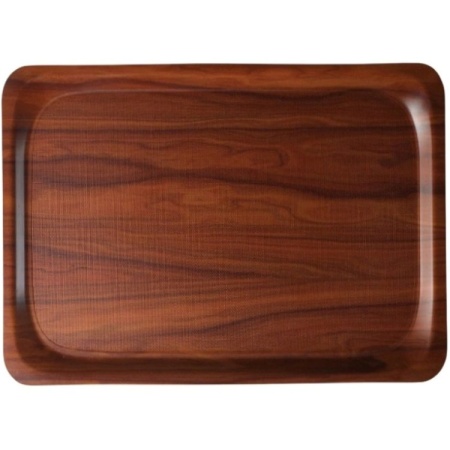 Поднос с нескользящей поверхностью 32x26см Cambro орех
