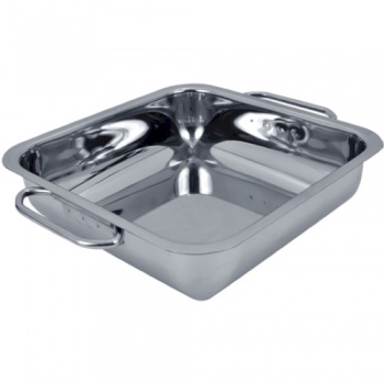 Гастроемкость с ручками 3.2л 25.5x25.5x(h)6.5см нерж.сталь