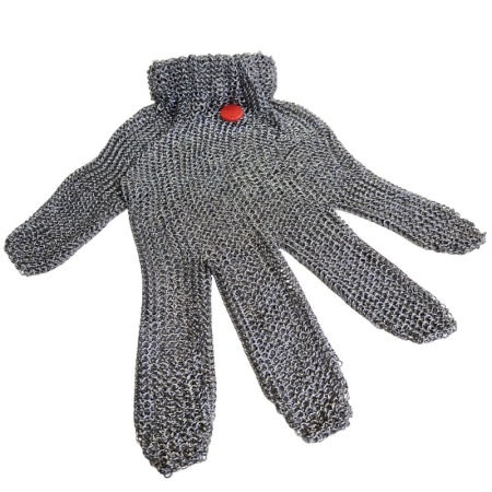 Перчатка кольчужная пятипалая - размер М