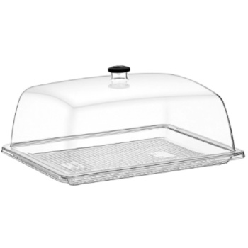 Гастроемкость GN 1/2 325x265x(h)17мм прозрачная GastroPlast (PC)