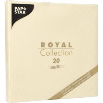 Салфетка 40x40см ROYAL Collection шампань, 20шт