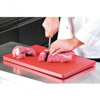 Доска разделочная 53х32.5х1.5см красная