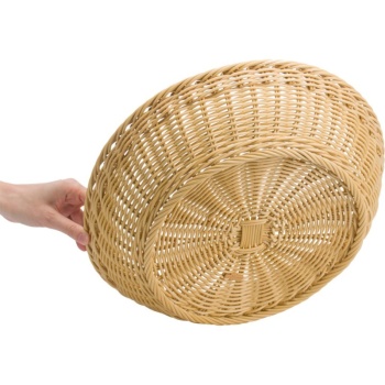 Корзинка для хлебобулочных изделий Ø37x9см бежевая