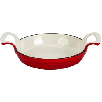 Сковорода Ø16см LAVA чугунная эмаль красная