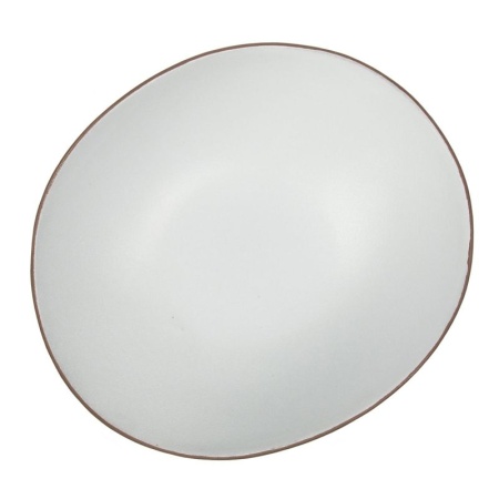 Блюдо, салатник 800мл 24.5x21.5cм White Matt TAIGA