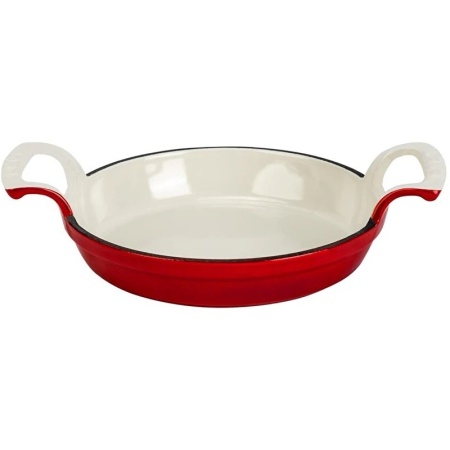 Сковорода Ø16см LAVA чугунная эмаль красная