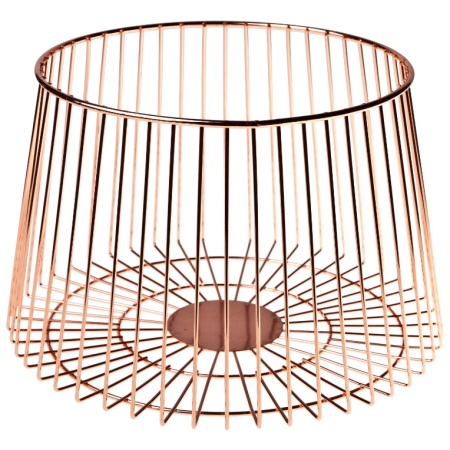 Корзина для фруктов с медным покрытием Ø23.5x(h)15.5см