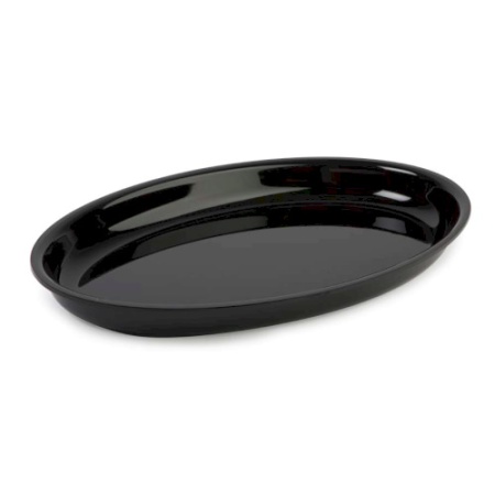 Гастроемкость овал - черная - 420х270х(h)30мм