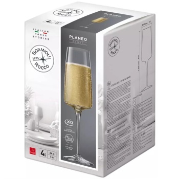 Набор бокалов для шампанского 240мл PLANEO Flute, 4шт