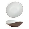 Блюдо, салатник 800мл 24.5x21.5cм White Matt TAIGA