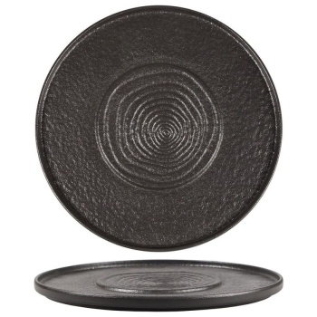 Блюдо для подачи Ø30см Black RAW Stellar