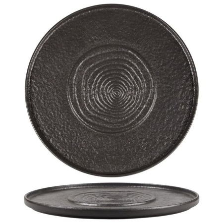Блюдо для подачи Ø30см Black RAW Stellar