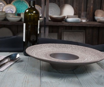 Тарелка для пасты Ø29см 250мл Brown TAIGA Untouched