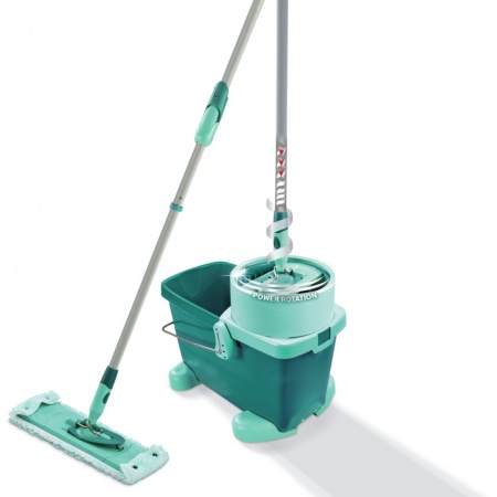 Комплект для уборки Clean Twist XL Mobile ведро 20л на колесиках с отжимом и швабра 42см