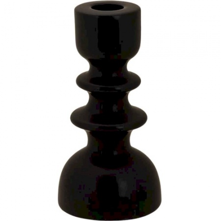 Подсвечник 8.2х8.2х(h)16.5см BLACK