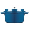 Кокот с крышкой Ø12см 350мл синий
