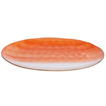 Блюдо овальное 30.5x21.5см THE SUN оранжевый цвет