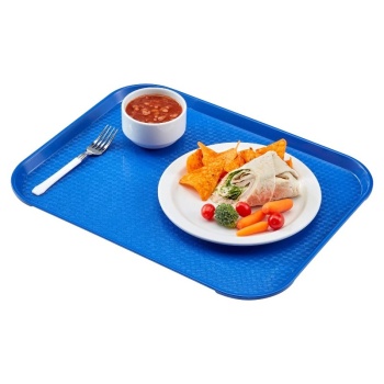 Поднос текстурная поверхность 45x35см Cambro темно-синий