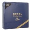 Салфетка 40x40см ROYAL Collection темно-синяя, 50шт