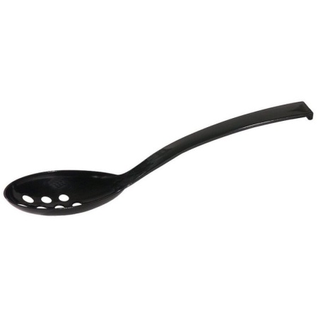 Ложка сервировочная 23.5см Contacto черная перфорированная
